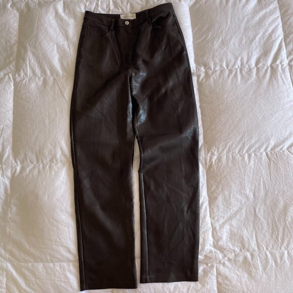 Aritzia Wilfred Brown Trousers (sz 8) - Picture 1 of 6